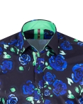 Printed Long Sleeved Mens Shirt SL 7508 - Thumbnail