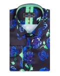 Printed Long Sleeved Mens Shirt SL 7508 - Thumbnail