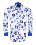 Printed Long Sleeved Mens Shirt SL 7508 - Thumbnail