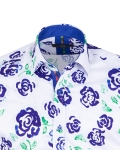 Printed Long Sleeved Mens Shirt SL 7508 - Thumbnail