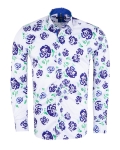 Printed Long Sleeved Mens Shirt SL 7508 - Thumbnail