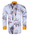 Printed Long Sleeved Mens Shirt SL 7509 - Thumbnail