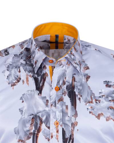 MAKROM - Printed Long Sleeved Mens Shirt SL 7509 (1)