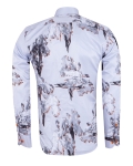 Printed Long Sleeved Mens Shirt SL 7509 - Thumbnail