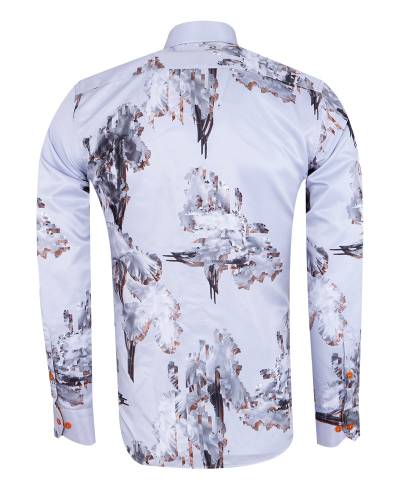 Printed Long Sleeved Mens Shirt SL 7509