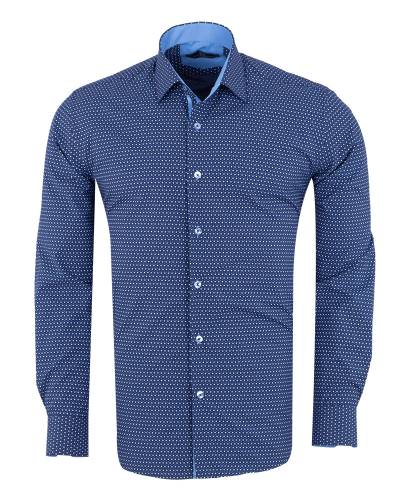 MAKROM - Printed Long Sleeved Mens Shirt SL 7513