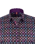 Printed Long Sleeved Mens Shirt SL 7554 - Thumbnail