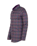 Printed Long Sleeved Mens Shirt SL 7554 - Thumbnail