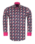 Printed Long Sleeved Mens Shirt SL 7566 - Thumbnail