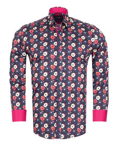 Printed Long Sleeved Mens Shirt SL 7566