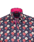 Printed Long Sleeved Mens Shirt SL 7566 - Thumbnail