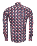 Printed Long Sleeved Mens Shirt SL 7566 - Thumbnail