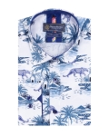 Printed Long Sleeved Mens Shirt SL 7570 - Thumbnail