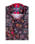 Printed Long Sleeved Mens Shirt SL 7578 - Thumbnail