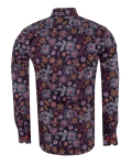 Printed Long Sleeved Mens Shirt SL 7578 - Thumbnail