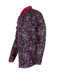 Printed Long Sleeved Mens Shirt SL 7578 - Thumbnail