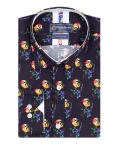 Printed Long Sleeved Mens Shirt SL 7586 - Thumbnail