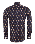 Printed Long Sleeved Mens Shirt SL 7586 - Thumbnail