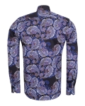 Printed Long Sleeved Mens Shirt SL 7654 - Thumbnail