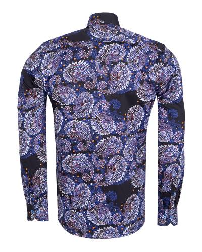 Printed Long Sleeved Mens Shirt SL 7654