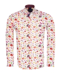 Printed Long Sleeved Mens Shirt SL 7668 - Thumbnail