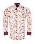 Printed Long Sleeved Mens Shirt SL 7668 - Thumbnail