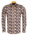 Printed Long Sleeved Mens Shirt SL 7674 - Thumbnail