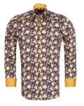 Printed Long Sleeved Mens Shirt SL 7674 - Thumbnail