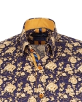 Printed Long Sleeved Mens Shirt SL 7674 - Thumbnail