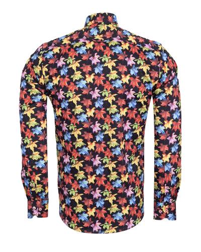 Printed Long Sleeved Mens Shirt SL 7679