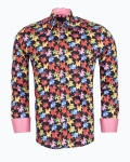 Printed Long Sleeved Mens Shirt SL 7679 - Thumbnail