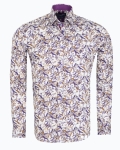 Printed Long Sleeved Mens Shirt SL 7697 - Thumbnail