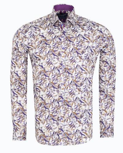 Printed Long Sleeved Mens Shirt SL 7697