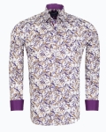 Printed Long Sleeved Mens Shirt SL 7697 - Thumbnail