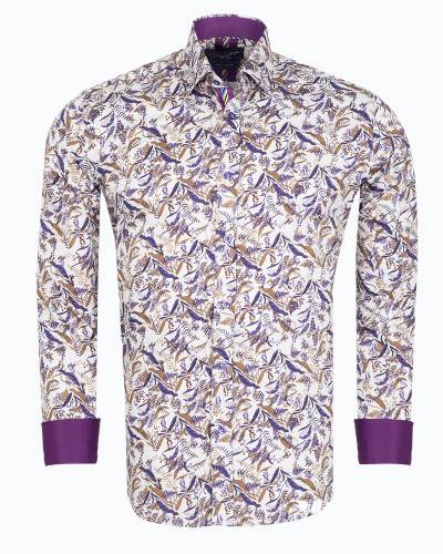 Printed Long Sleeved Mens Shirt SL 7697