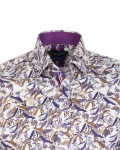 Printed Long Sleeved Mens Shirt SL 7697 - Thumbnail