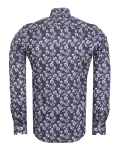 Printed Long Sleeved Mens Shirt SL 7703 - Thumbnail