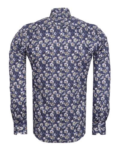 Printed Long Sleeved Mens Shirt SL 7703