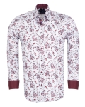 Printed Long Sleeved Mens Shirt SL 7710 - Thumbnail