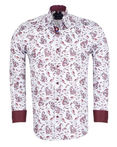 Printed Long Sleeved Mens Shirt SL 7710