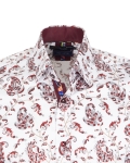 Printed Long Sleeved Mens Shirt SL 7710 - Thumbnail