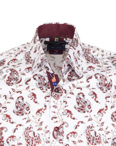 Printed Long Sleeved Mens Shirt SL 7710