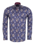 Printed Long Sleeved Mens Shirt SL 7713 - Thumbnail