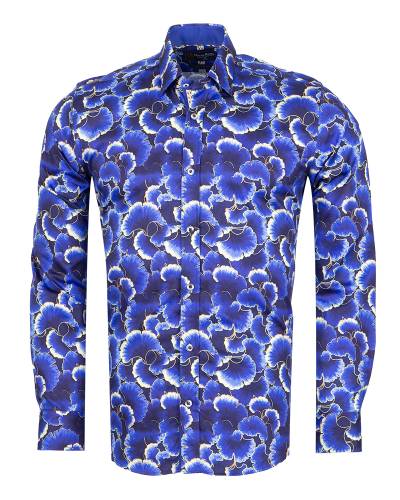Oscar Banks - Printed Long Sleeved Mens Shirt SL 7792