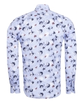 Printed Long Sleeved Mens Shirt SL 7820 - Thumbnail