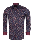 Printed Long Sleeved Mens Shirt SL 7832 - Thumbnail