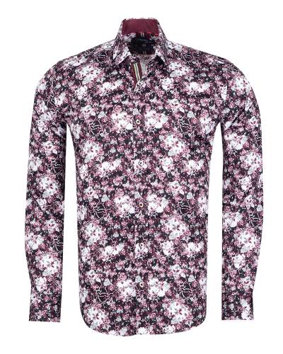 Oscar Banks - Printed Long Sleeved Mens Shirt SL 7846
