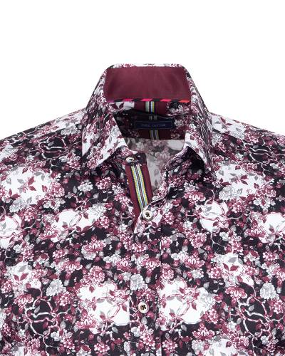 Oscar Banks - Printed Long Sleeved Mens Shirt SL 7846 (1)