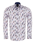 Printed Long Sleeved Shirt SL 7340 - Thumbnail