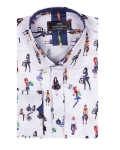 Printed Long Sleeved Shirt SL 7340 - Thumbnail